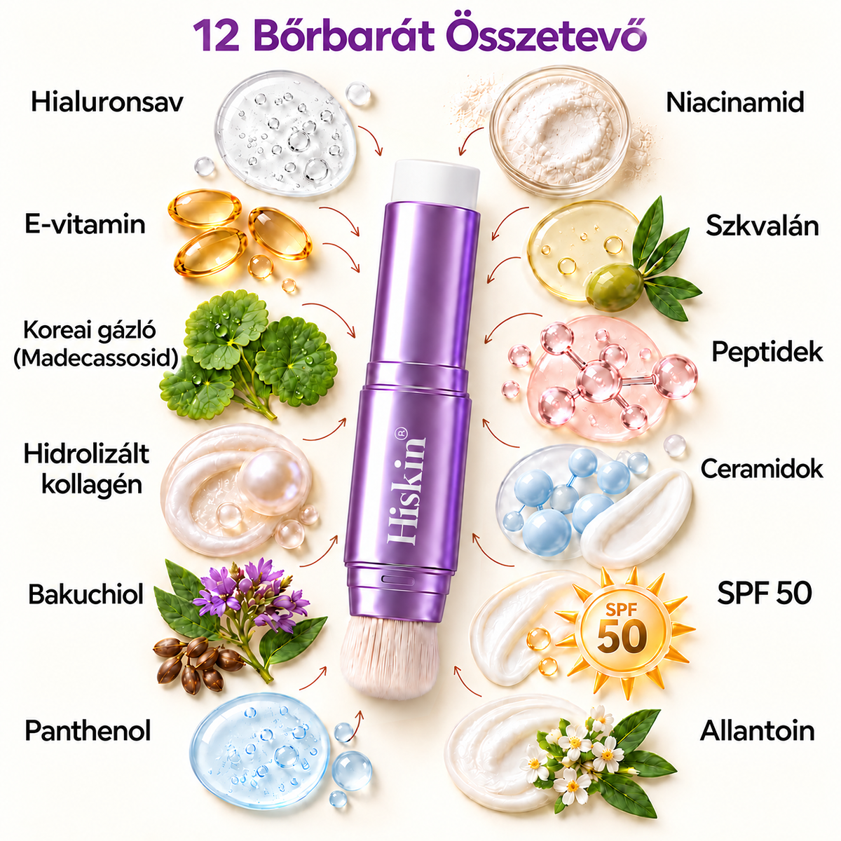 🔥🔥 AZ UTOLSÓ 2 ÓRÁBAN · 80% KEDVEZMÉNY!  Hiskin® 2 az 1-ben színváltó alapozó stift | Elfedi az öregségi foltokat, halványítja a finom ráncok láthatóságát és hidratálja a bőrt – beépített ecsettel a fiatalos, ragyogó arcbőrért!