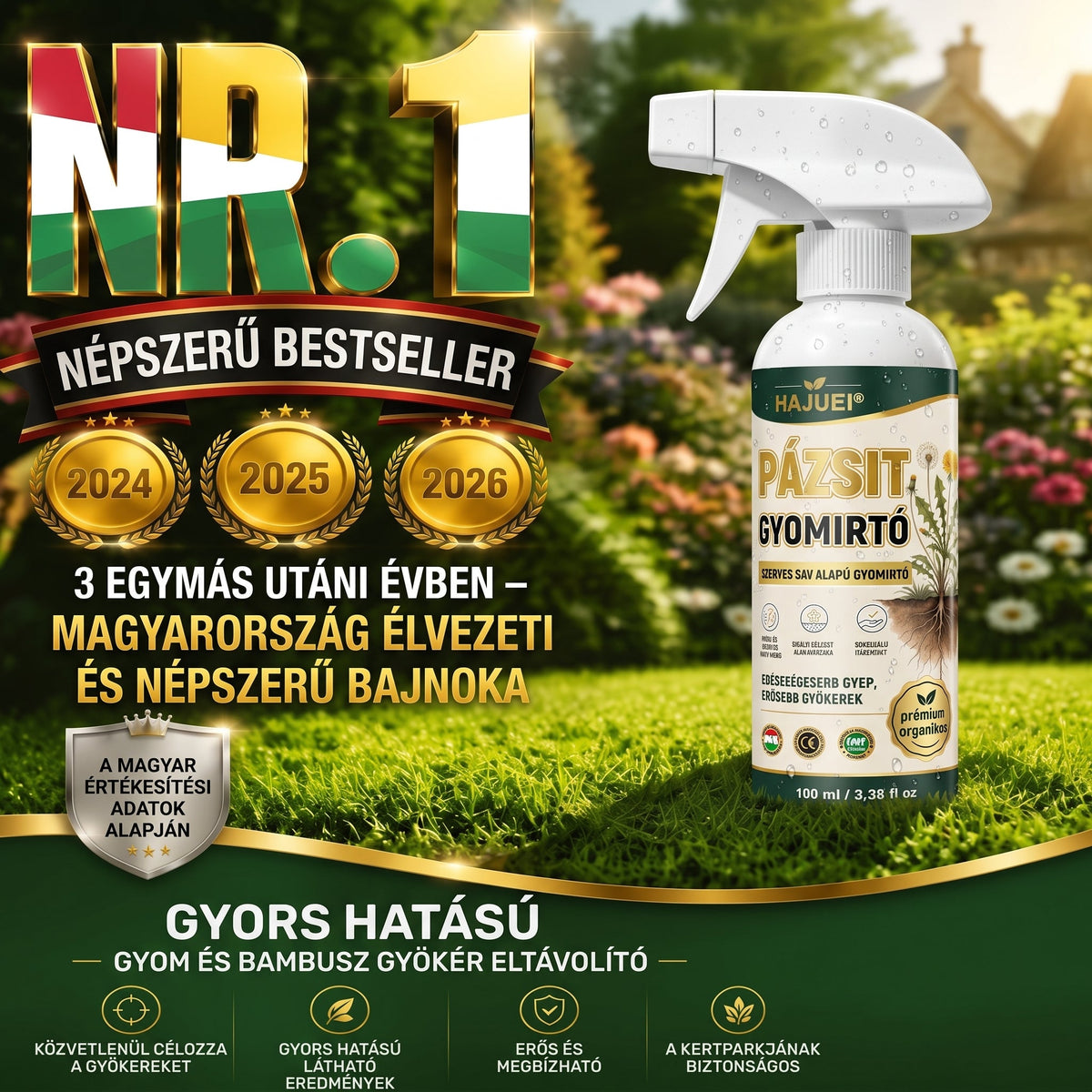 ⚡ 50% KEDVEZMÉNY ⚡ Könnyű és stresszmentes gyomirtás a kertben – Hatékony megoldás otthoni használatra
