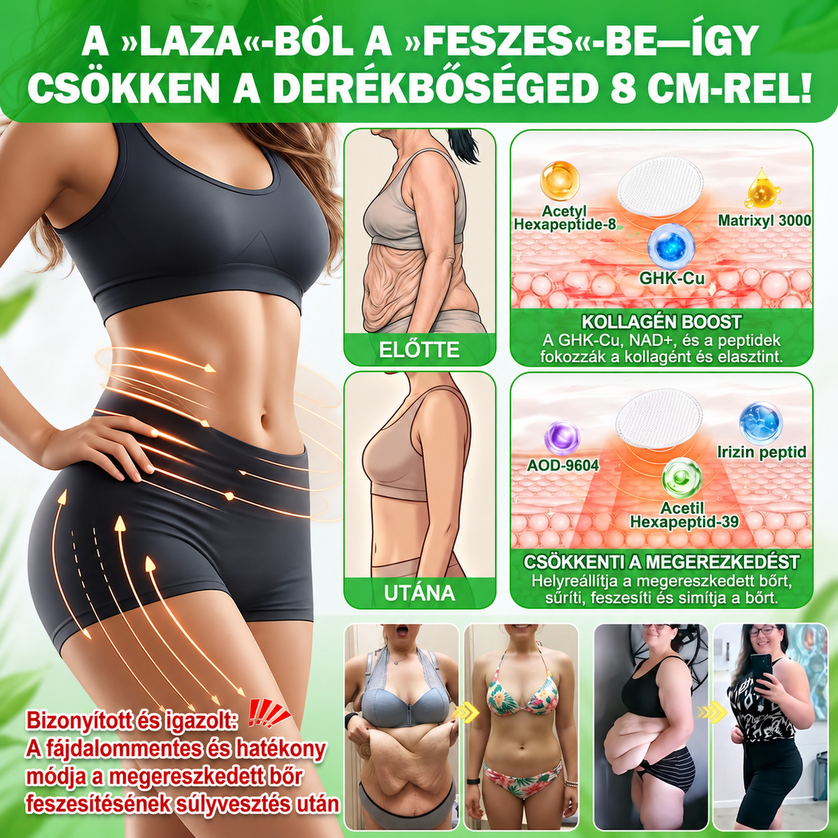 GeeLemon® Berberin + Moringa nano-mikrotűs tapasz – Testsúlykontroll és bőrápolás