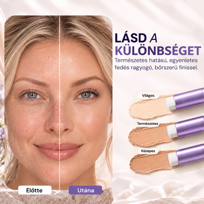 🔥 AZ UTOLSÓ 2 ÓRÁBAN · 80% KEDVEZMÉNY!  Hiskin® 2 az 1-ben színváltó alapozó stift | Elfedi az öregségi foltokat, halványítja a finom ráncok láthatóságát és hidratálja a bőrt – beépített ecsettel a fiatalos, ragyogó arcbőrért!