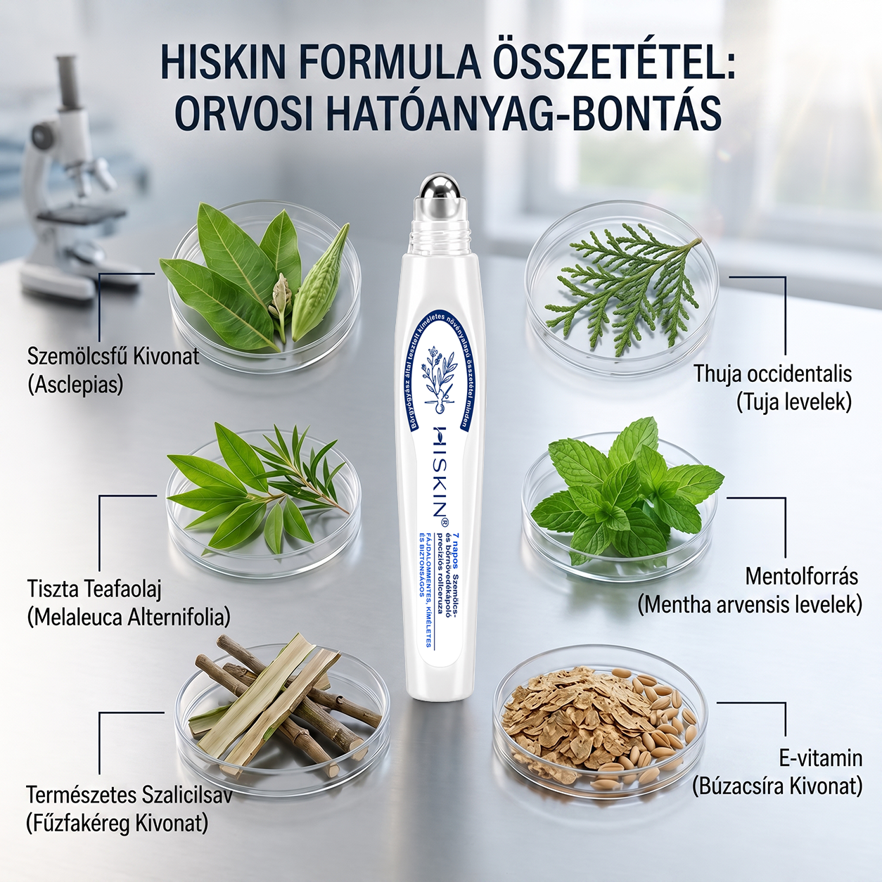 ✨ 🔥 Most 50% kedvezménnyel elérhető! ✨🚢 Hiskin® 7 napos Szemölcseltávolító Roll-on Ápoló Folyadék (Fájdalommentes rollerball technológia, hegek nélkül) 🐬