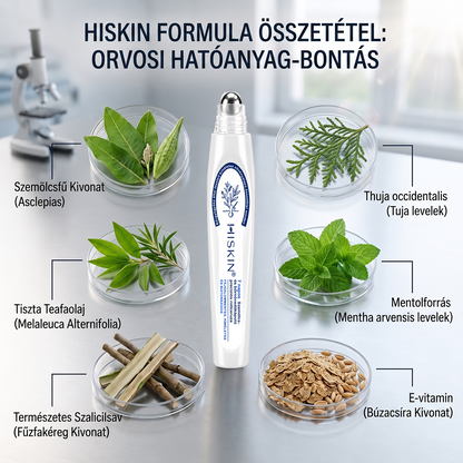 ✨ 🔥 Most 50% kedvezménnyel elérhető! ✨🚢 Hiskin® 7 napos Szemölcseltávolító Roll-on Ápoló Folyadék (Fájdalommentes rollerball technológia, hegek nélkül) 🐬