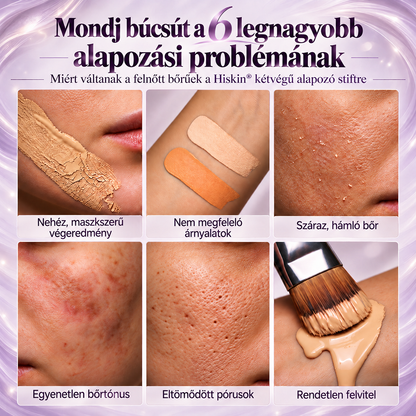 🔥🔥 AZ UTOLSÓ 2 ÓRÁBAN · 80% KEDVEZMÉNY!  Hiskin® 2 az 1-ben színváltó alapozó stift | Elfedi az öregségi foltokat, halványítja a finom ráncok láthatóságát és hidratálja a bőrt – beépített ecsettel a fiatalos, ragyogó arcbőrért!
