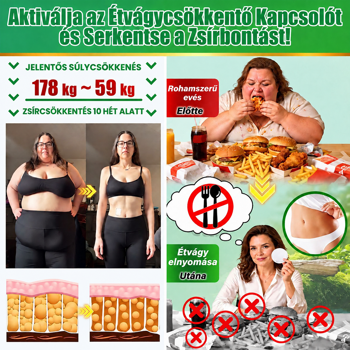 GeeLemon® Berberin + Moringa nano-mikrotűs tapasz – Testsúlykontroll és bőrápolás