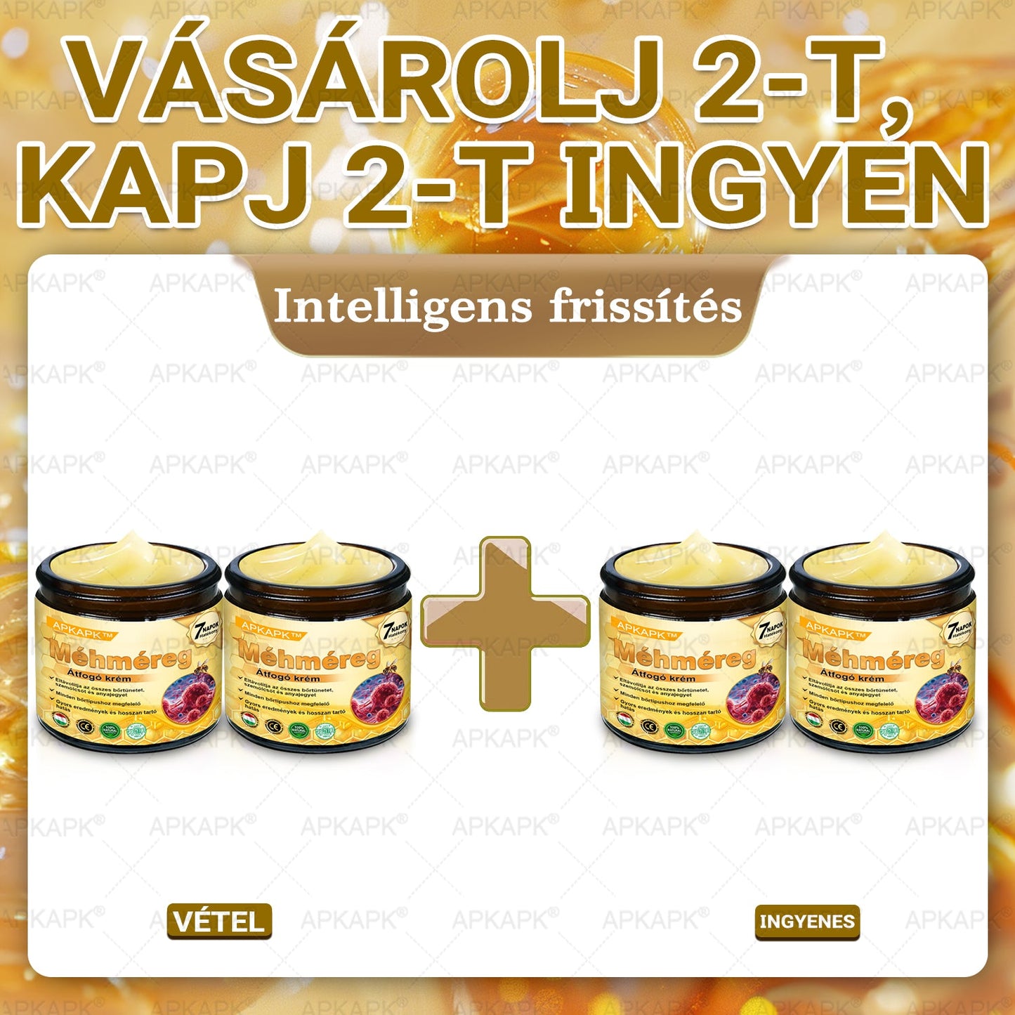 🔥🔥 Már csak 5 lehetőség! Használd ki a 50% kedvezményt! APKAPK® 🐝 Méhméreg krém segít a ráncok, hegek, pigmentfoltok, striák, akné és egyéb bőrproblémák kezelésében. Ne hagyd ki – kattints a linkre és élvezd a kedvezményt még ma! 🛒💚